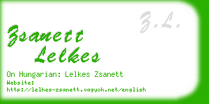 zsanett lelkes business card